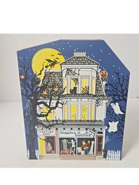 Cat's Meow Giggles & Goblins Halloween Shelf Sitter Haunted Village Decor